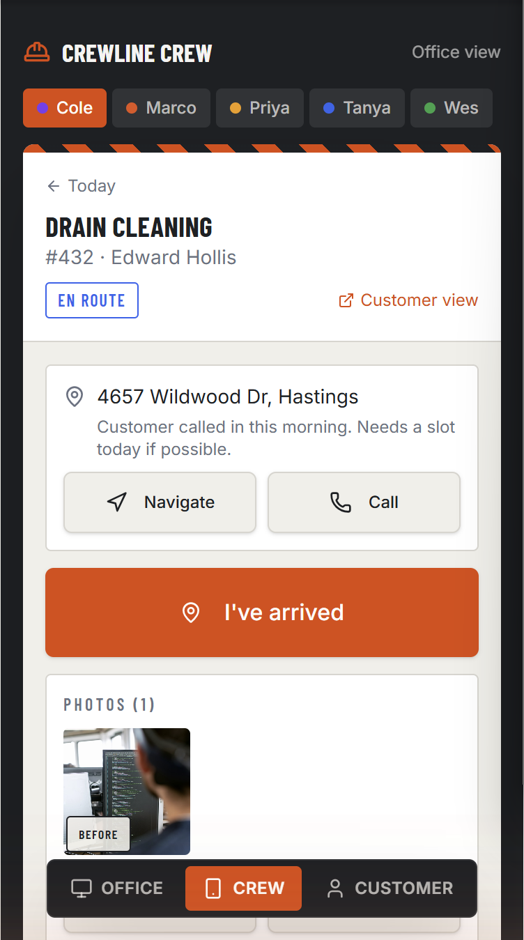Crewline — crew app
